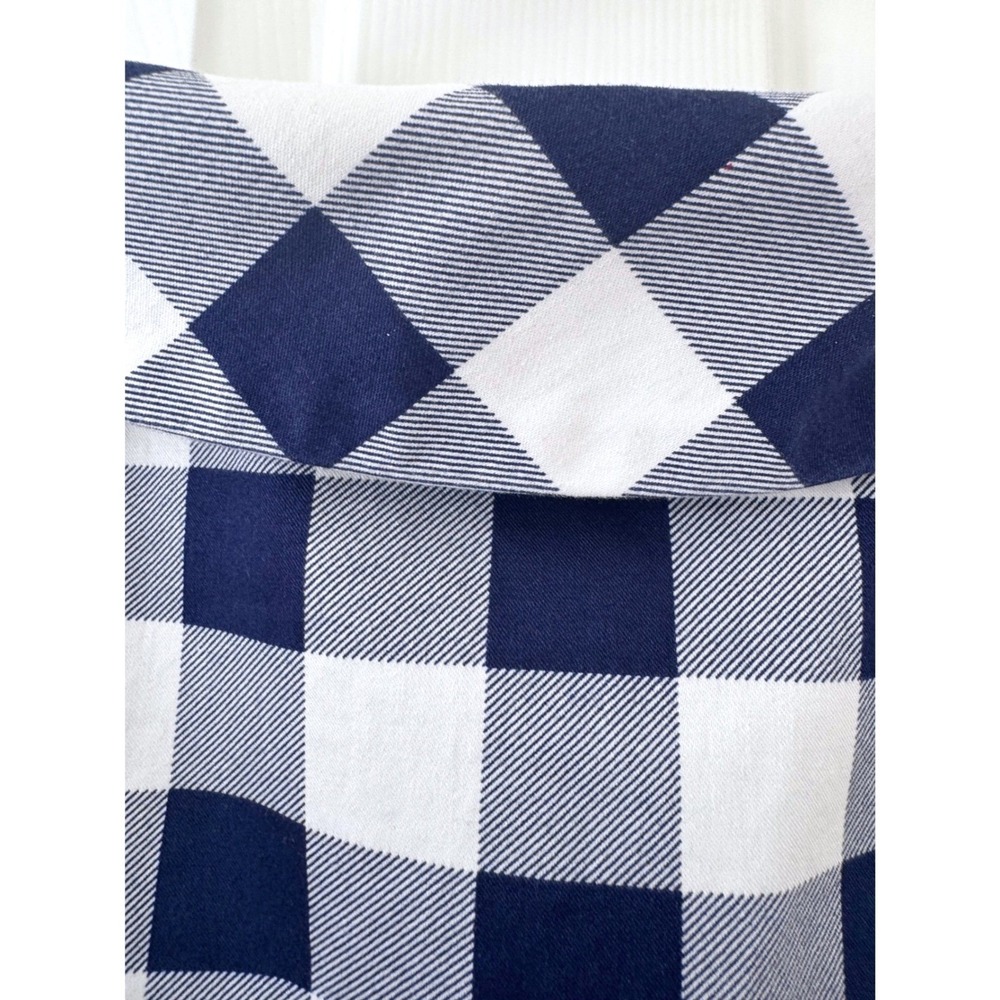 Talbots Audrey Classic Preppy Cottagecore Gingham Top Size Medium - Picture 6 of 8